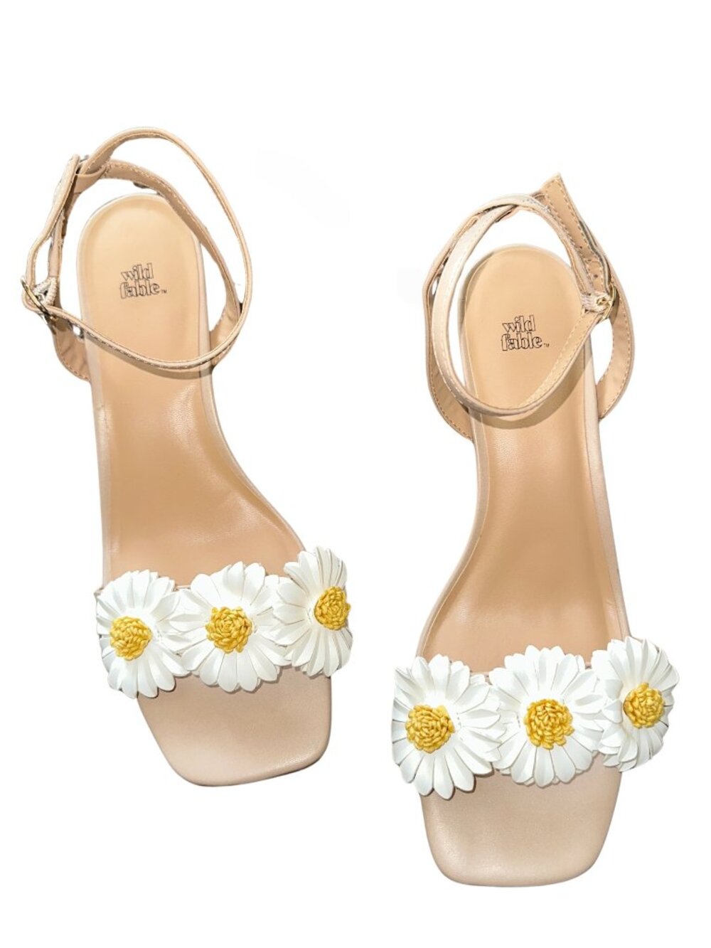 Wild Fable Brianna Daisy Ankle Strap Heels Size 10 NEW